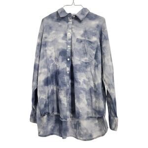 Old Navy Blue Boyfriend Shirt - Women's Size Medium